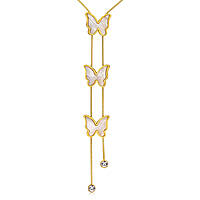 Muttertags-Set: Halskette und Ohrringe in Goldfarbe AC-C206G