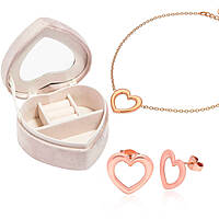 Muttertags-Set: Halskette und Ohrringe in Goldfarbe GPSET10