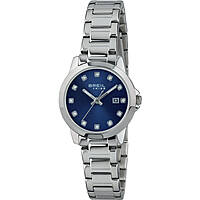 nur Zeit Uhr Uhr Stahl zifferblatt Blau frau Classic Elegance EW0409