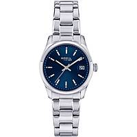 nur Zeit Uhr Uhr Stahl zifferblatt Blau frau Classic Elegance EW0597