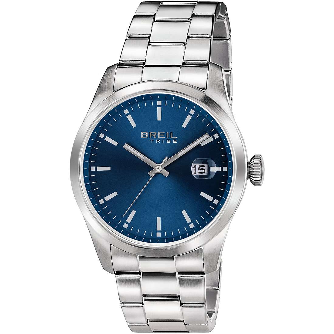 nur Zeit Uhr Uhr Stahl zifferblatt Blau mann Classic Elegance EW0596