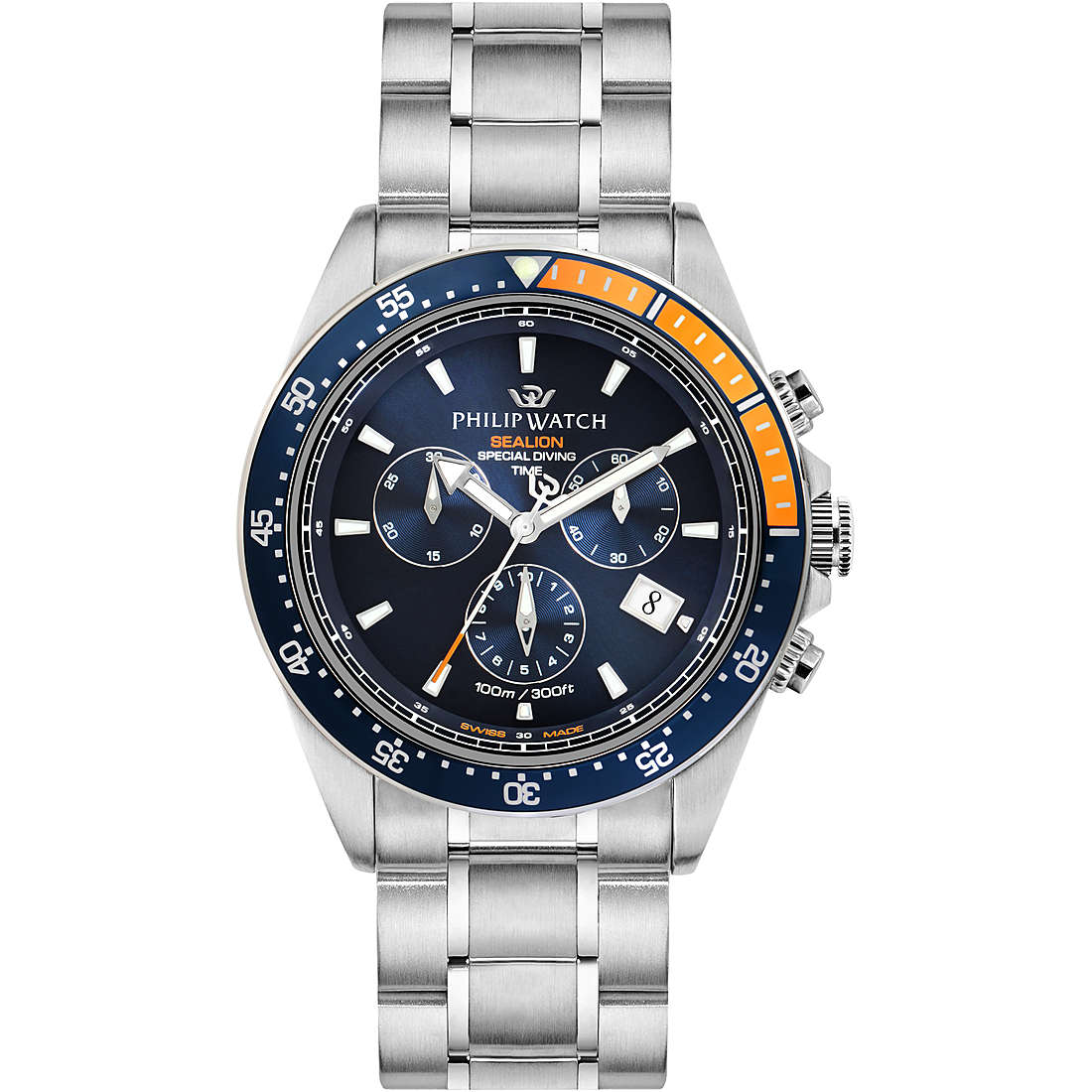 Uhr Chronograph mann Philip Watch Sealion R8273609001