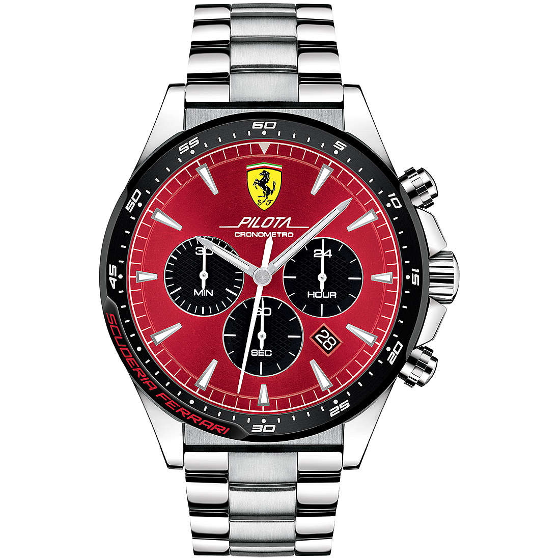 Uhr Chronograph mann Scuderia Ferrari Pilota FER0830619