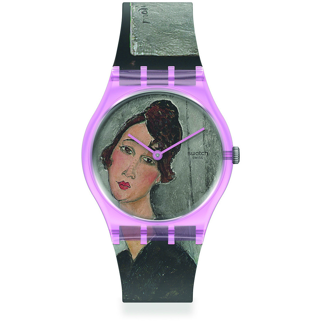 Uhr nur Zeit frau Swatch Centre Pompidou GZ356