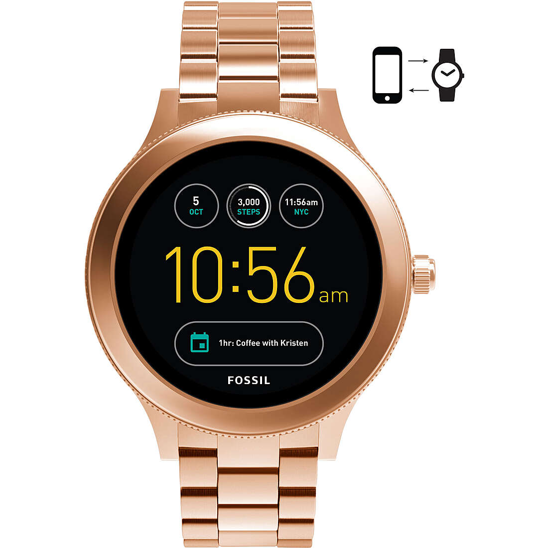 Uhr Smartwatch frau Fossil Q Venture FTW6000