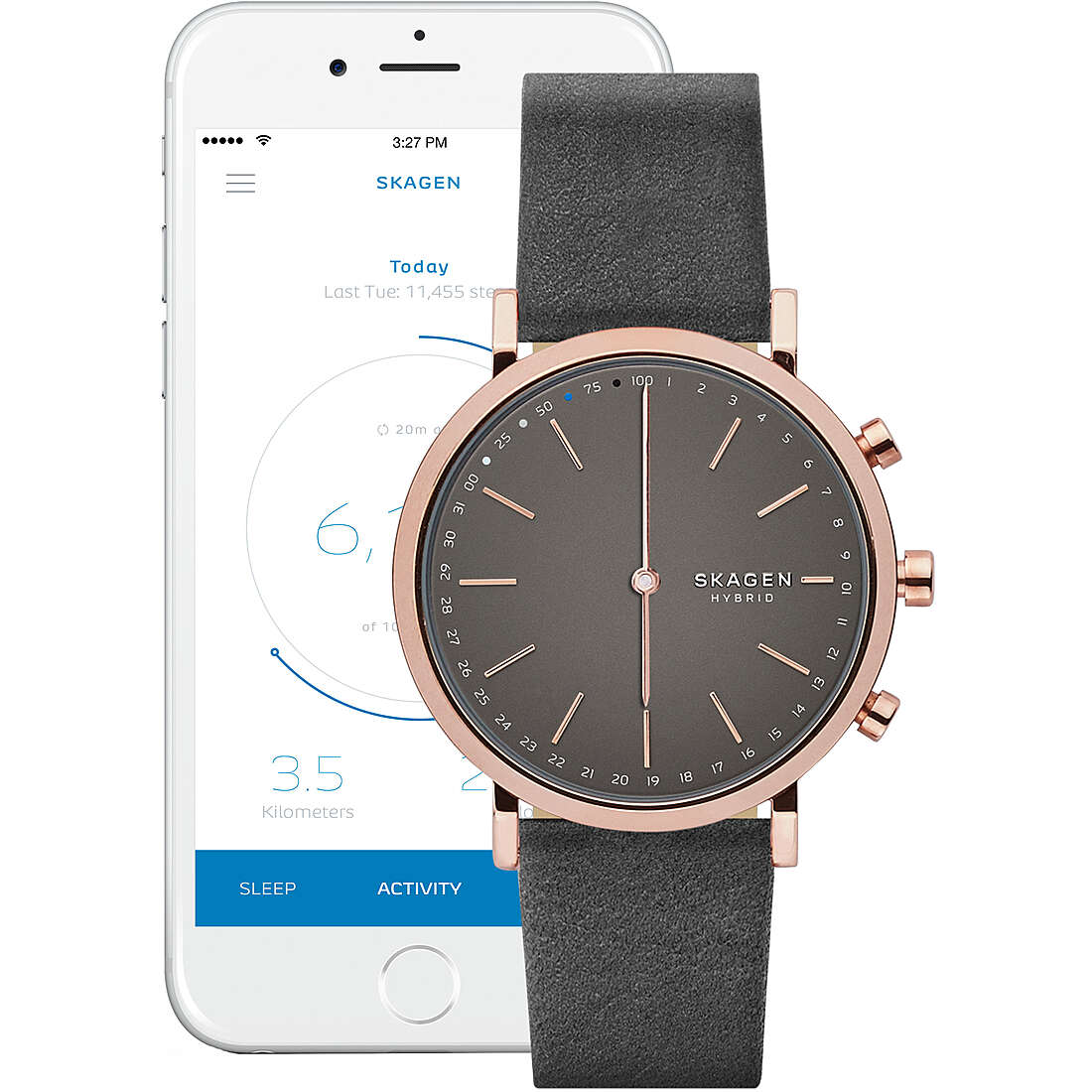 Uhr Smartwatch frau Skagen Hald Connected SKT1207