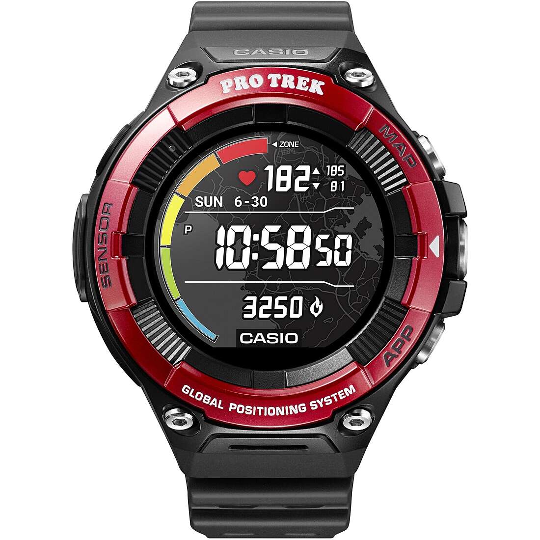 Uhr Smartwatch mann Casio PRO-TREK WSD-F21HR-RDBGE