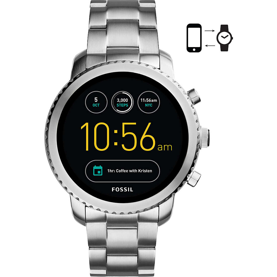 Uhr Smartwatch mann Fossil Q Explorist FTW4000
